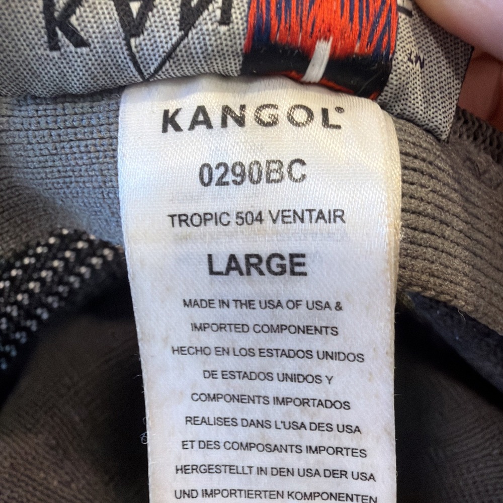 Kangol Unisex Tropic 504 Ventair Flat Cap, Gray Size Large Pre owned - Picture 8 of 12